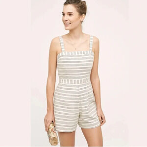 Paper Crown Striped Romper from Anthropologie. Small